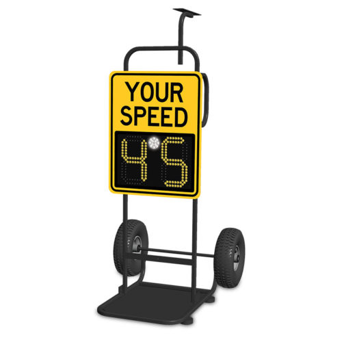 SafePace Radar sign and dolly