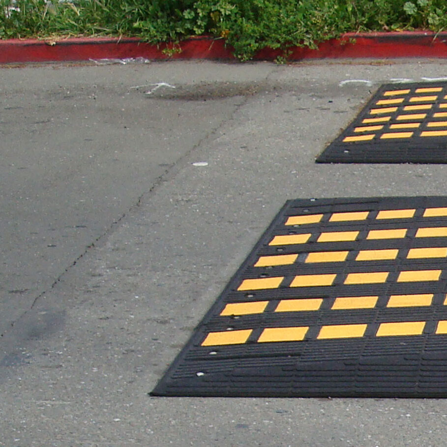 Traffic Logix speed cushion close up