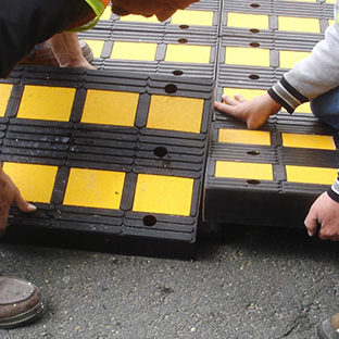 Traffic Logix Speed Hump Installation