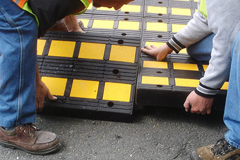 Traffic Logix Speed Hump Installation