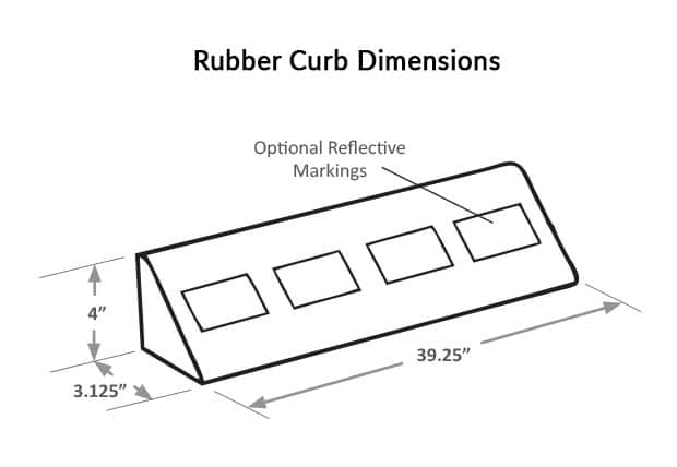 Rubber Curbing | Parking Lot/ Driveway Safety | Traffic Logix